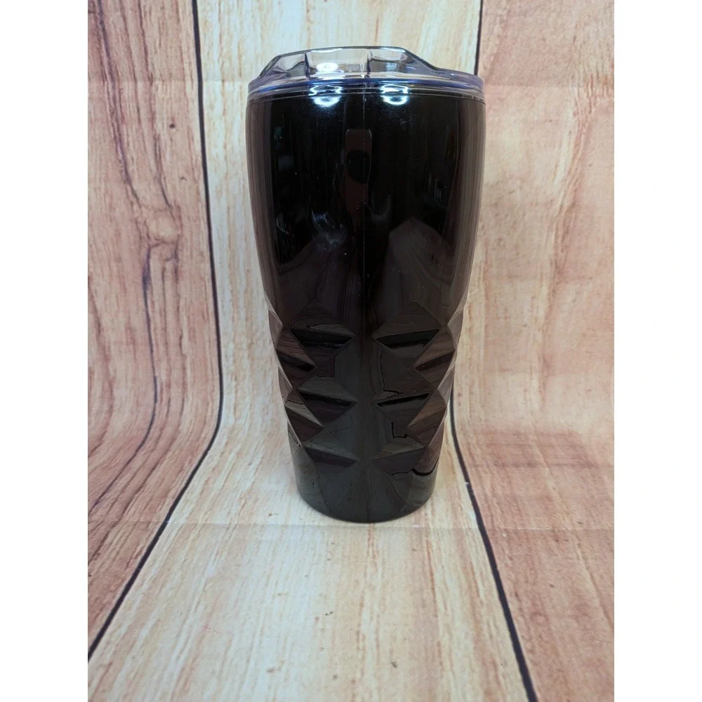 Harley-Davidson Z&M Black Geometric 16oz Travel Tumbler Cup with Lid